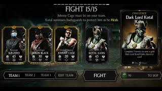 MORTAL KOMBAT  X - DARK LORD KOTAL KAHN Hard Challenge Last Boss Battle