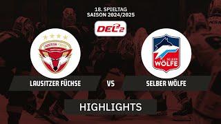 DEL2: Lausitzer Füchse vs. Selber Wölfe | Highlights - 18. Spieltag | SDTV Eishockey