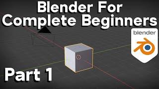 Part 1-Blender Beginner Tutorial (Basic Navigation & Shortcuts) Updated Tutorial Link in Description