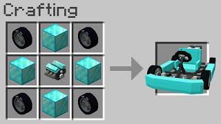 Minecraft but you can craft a CAR out of any block...