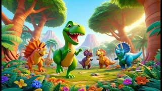 Dino Dance Party | Fun Dinosaur Song for Kids | Dino Fun World