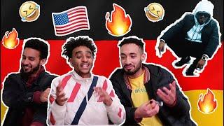 AMERICANS REACTION TO GERMAN MUSIC - JOKER BRA - AMEX BLACK (produced by Beatzarre & Djorkaeff)