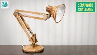 Making an Articulated Desk Lamp - Scrapwood Challenge ep31