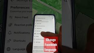 how to change Facebook language/change Facebook language. #short