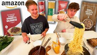 1 Tag NUR AMAZON Eigenmarken essen  TipTapTube