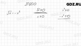 № 600 - Алгебра 8 класс Мерзляк