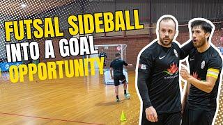 How to Turn a Futsal Sideball Into a Shooting Chance