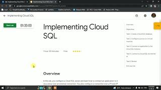 Implementing Cloud SQL Google Cloud LAB Solution