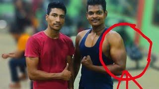 biceps new workout ke sat my old student and baba pradhan fitness bodybuilding motivation