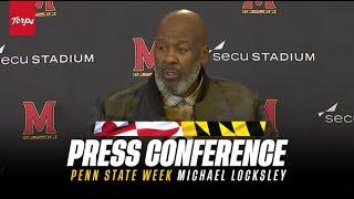 Maryland Football | Coach Michael Locksley Weekly Press Conference, Players, Nolan Ray, Kellan Wyatt