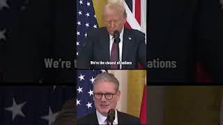 Trump interrupts reporter during Starmer comments about Canada #shorts