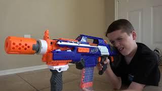 Nerf Blaster Battle! Deadly Rattlesnake Toy Attacks! Ethan Vs. Cole Vs. Vicious Reptile Toy