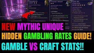 NEW Season 6 Mythic Uniques GAMBLING & CRAFTING Calculator Tool!