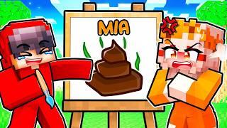 Cash vs Mia SPEED DRAW in Minecraft!