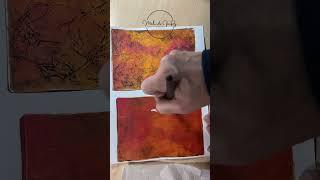 Modeling paste & stencil texture with some ASMR for listening pleasure, #My100CollagePapers Day 10