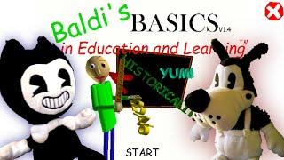 Bendy plays baldi's basics in education and learning