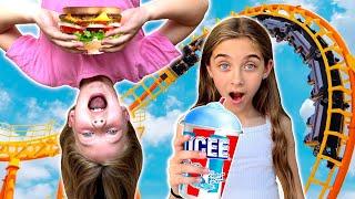 EATING only THEME PARK food for 24hours!!!