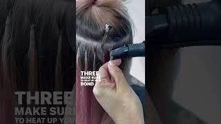 My best tips for installing KeraLink hair extensions #hairextensions #hairtutorial