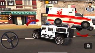 gari vs auto #20 police Drift Gari Driving