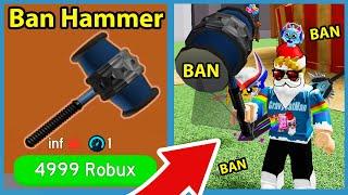 Buying The Ban Hammer With Infinite Damage! - Roblox Melee Simulator