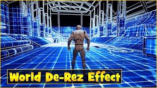 World De-res Effect In Unreal Engine 4