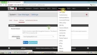 pfSense firewall configure LDAP authentication