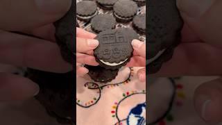 Embossed Chocolate Peppermint Sandwich Cookies Filled with Cream Cheese Frosting - Happy Bake Day