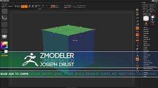 ZBrush ZModeler Edge Actions - Edge Add to Curve