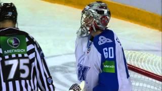 Судницын не дает забить Семину / Sudnitsyn's nice glove save on Semin's shot