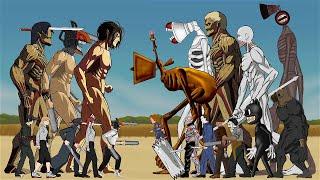 Chainsawman Titan, Katnaman Titan, Eren Titan vs Sirenhead Family, Cartoon cat  Saitama and more