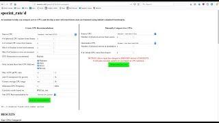 How to size CPUs using my tool, specint_rate'd