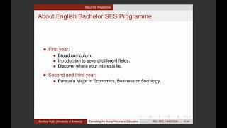 Trial lesson - Bachelor Social-Economic Sciences