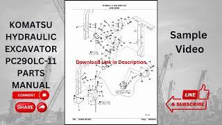 PDF KOMATSU PC290LC-11 (ENG) HYDRAULIC EXCAVATOR PARTS MANUAL