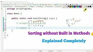 How to find second highest element in given array without using sorting and inbuilt methods