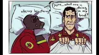 Pyro helps medic with sleeping [Team Fortress 2 Comic Dub]