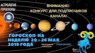 Овен. Гороскоп на неделю с 20 по 26 мая 2019. Любовный гороскоп. Гороскоп для бизнеса.