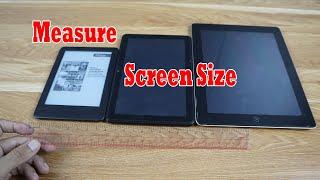 How to Measure Tablet Screen Size Actual Measuring in Inches