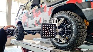 Сход развал на Mitsubishi Pajero