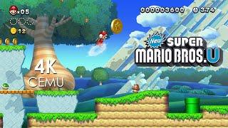 New Super Mario Bros. U (4K / 2160p / 60fps) | Cemu Emulator 1.26.0d | Nintendo Wii U