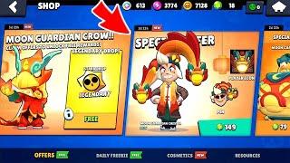 FINALLY! MOON GUARDIAN CROW !! LEGENDARY SKINS!! 14 NEW BRAWLERS!! BRAWL STARS UPDATE GIFTS!