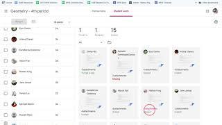 Google Classroom - Submission History