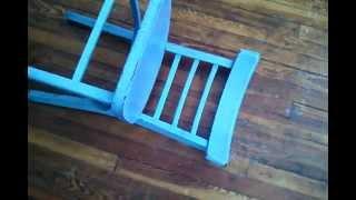 How to Pick Up a Blue Chair Off the Ground