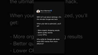 SEO is the Ultimate Google Ads Hack