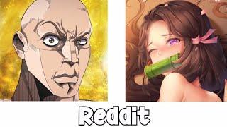 Anime VS Reddit "The rock reaction meme" Part 1