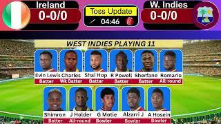 West Indies vs Ireland Live - 3rd T20 | WI vs IRE Live Scores & Commentary
