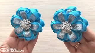 Очень Простые Цветы Канзаши из ЛентRibbon Flowers/DIY