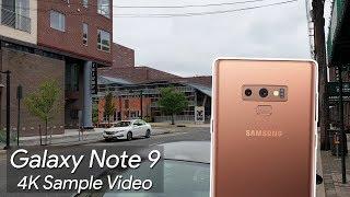 Samsung Galaxy Note 9 4K Sample Video