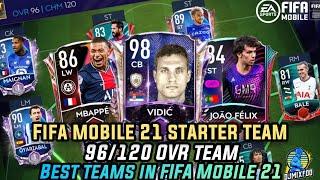 FIFA Mobile 21 | 96 OVR TEAM HIGHEST? | MY STARTER TEAM | TEAM UPGRADE | ELITE PACK OPENING