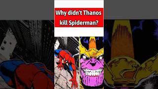 Why Didn't Thanos Kill Spiderman ?