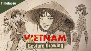 Miacat Sketch - Vietnam [Timelapse]